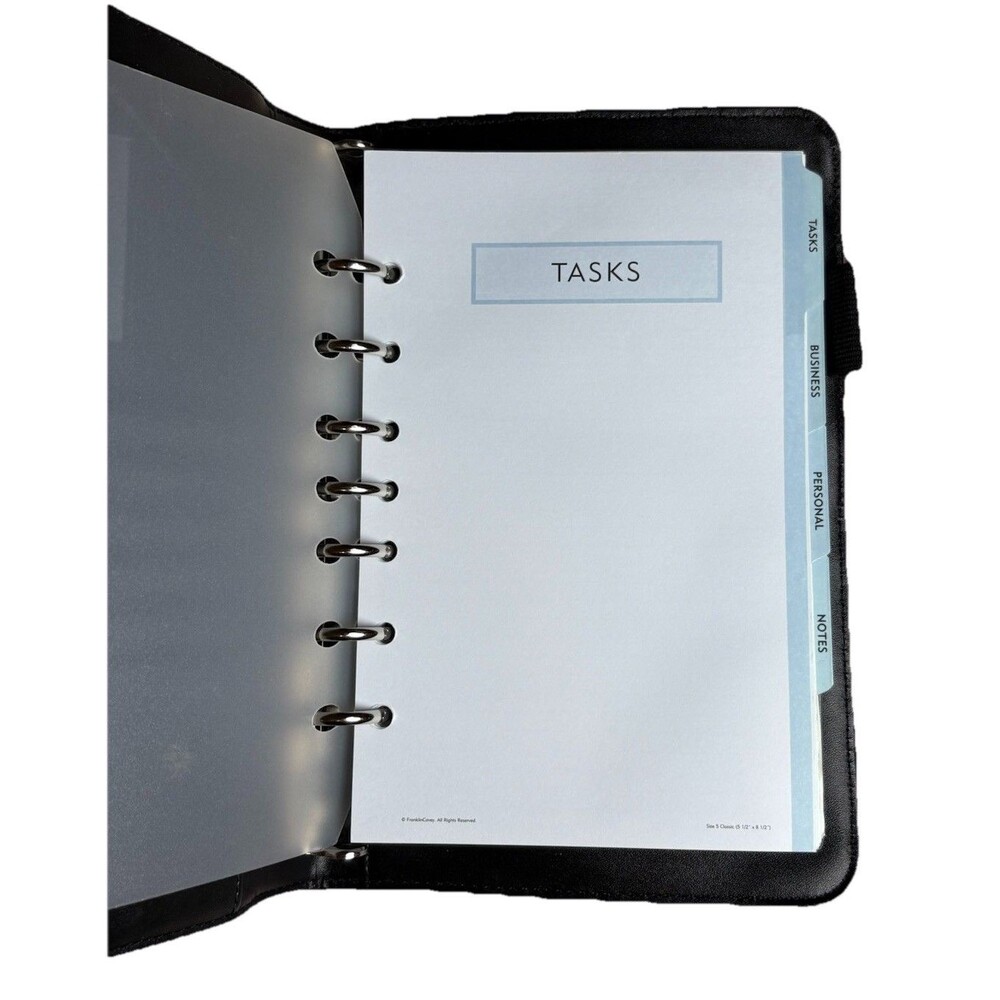 Franklin Covey 365 Beige Planner Organizer 7 Ring Binder Faux Leather Work - Picture 6 of 16